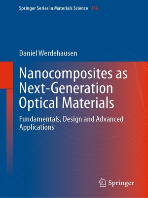 cover image of Nanocomposites as Next-Generation Optical Materials
